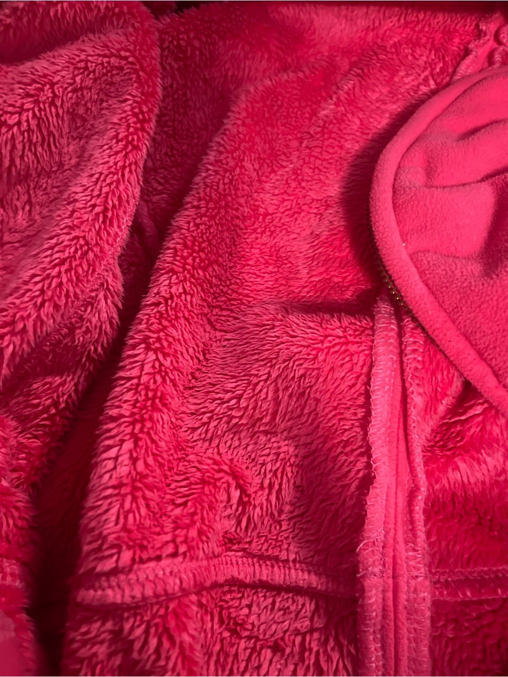 Lilly Pulitzer Grace Jacket XL Pomegranate Pink Fleece Full Zip Gold Hardware - Picture 10 of 10